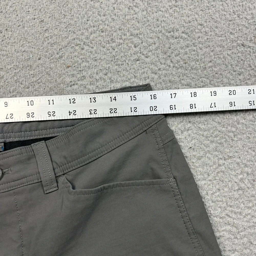 Eddie Bauer Pants Men Gray Guide Pro First Ascent Fleece Lined Cargo 34x32